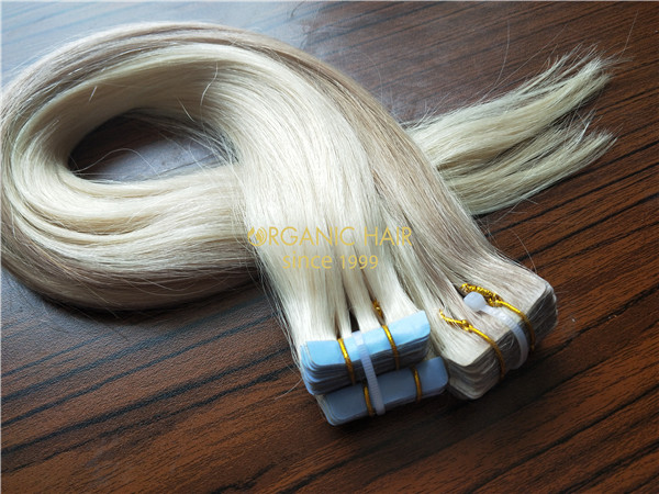 Human hair remy tape in extensions from China Organic Hair R13